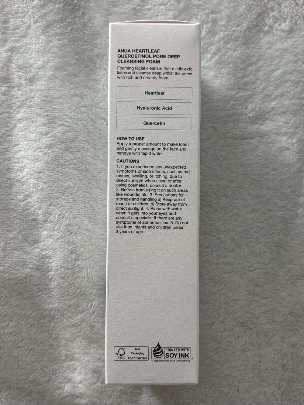 Anua Heartleaf BHA Pore Deep Cleansing Foam Cleanser 5.07 fl oz EXP 10/10/27